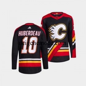 Herren Calgary Flames Eishockey Trikot Jonathan Huberdeau 10 Adidas 2022-2023 Reverse Retro Schwarz Authentic